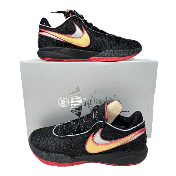 Nike Lebron XX Trinity DJ5423-001 Black/University Red/University Gold Size 14. - Picture 7 of 9